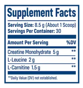 NativePath Native Creatine supplementbfacts